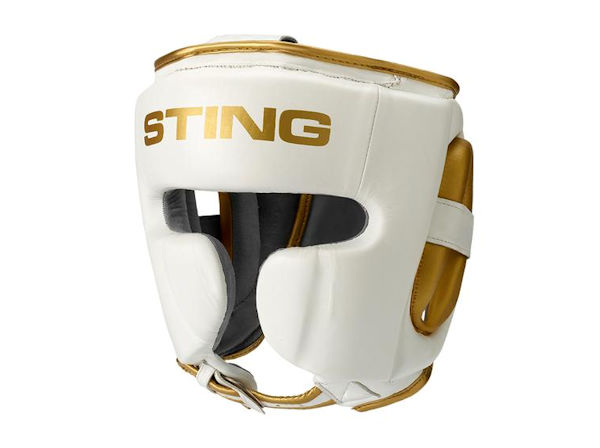 Sting Boxing Viper Gel Professional Head Guard White Gold
